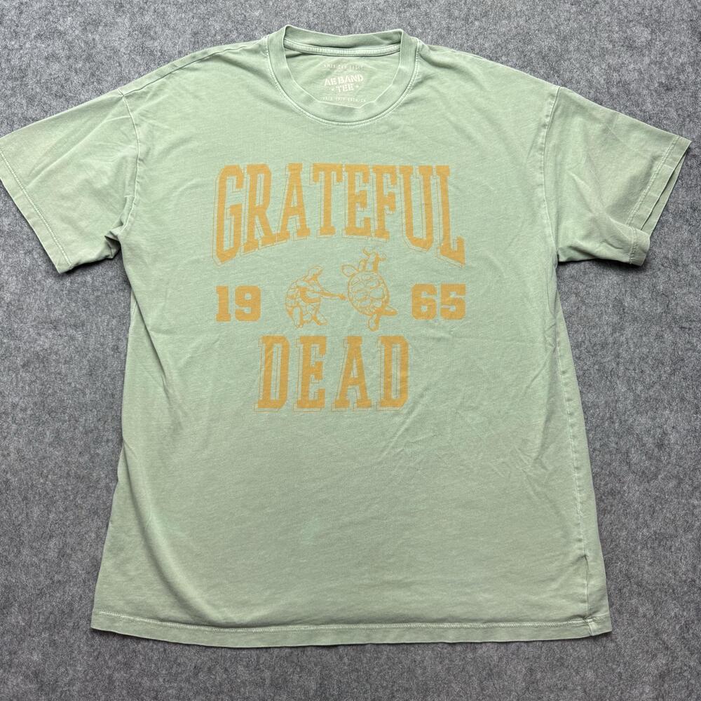 Grateful Dead Shirt Mens XS/S Green 1965 Turtles Graphic American Eagle Tee